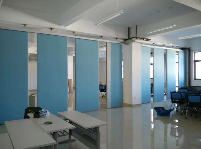 No Floor Track Sliding Temporary Soundproof Movable Operable Partition Wall For School 3