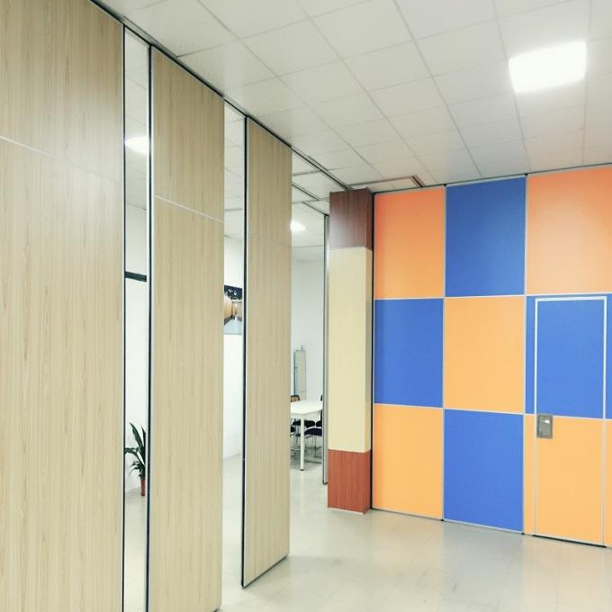 No Floor Track Sliding Temporary Soundproof Movable Operable Partition Wall For School 2