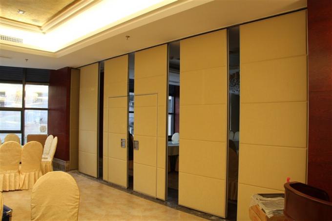 Office Acoustic Diffuser Panels , 65mm Panel Operable Wall For Banquet Wedding Facility 1