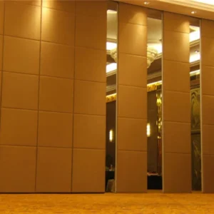 Office Acoustic Room Dividers , Melamine Surface Sliding Movable Partition Wall