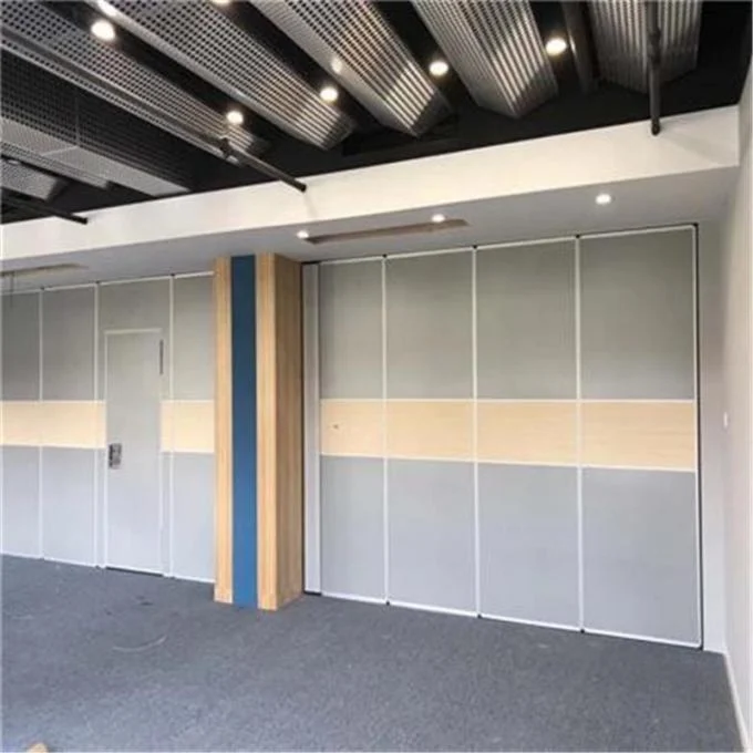 Office Decoration Room Partition Acoustical Room Dividers Operable Wood Sliding Folding Partition Acoustic Partition 3