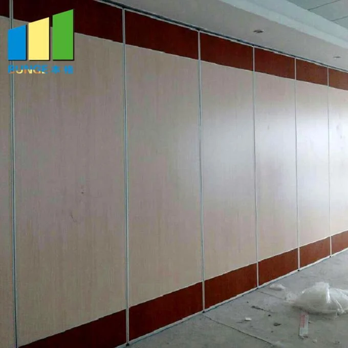 Office Decoration Room Partition Acoustical Room Dividers Operable Wood Sliding Folding Partition Acoustic Partition 1