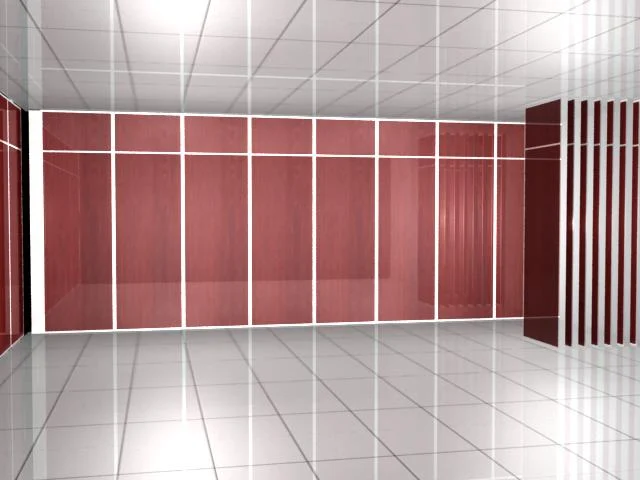 Office Decorative MDF Acoustic Partition Walls / Movable Partition Wall Systems 1
