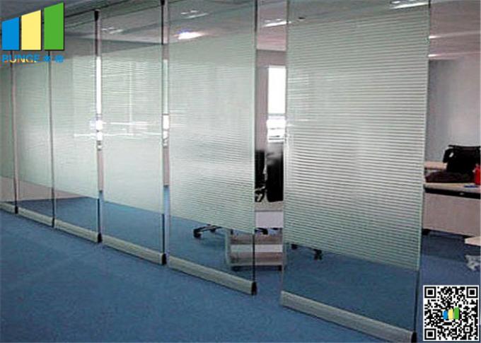 Office Demountable 2.56 Inch Glass Partition Wall For Shopping Mall 1
