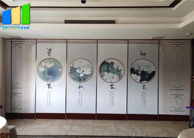 Office Division Sliding Foldable Conference Room Acoustic Partition Walls 0