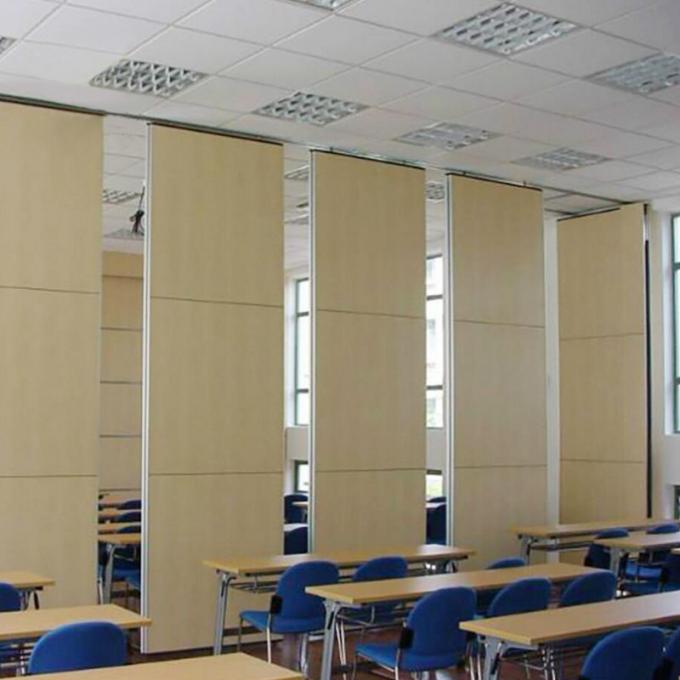 Office Foldable Movable Partition Walls Wooden Melamine Finish 2
