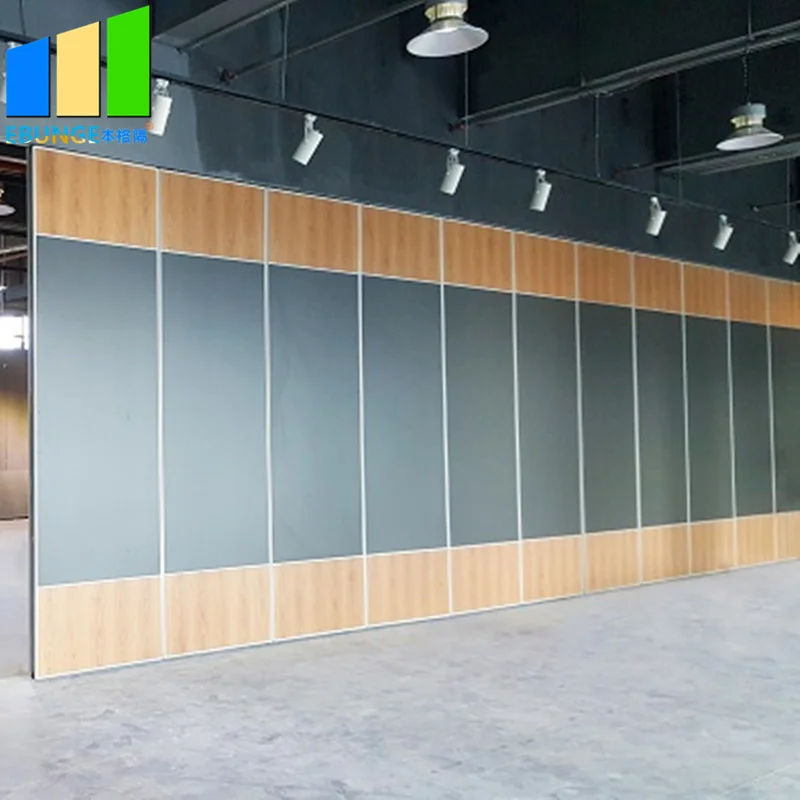 Office Folding Partition Walls Aluminium Channel Mdf Room Divider Movable Partition