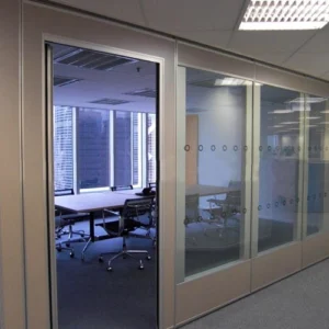 Office Glass Partition Walls , Sliding Glass Partitions For Exhibition Centers