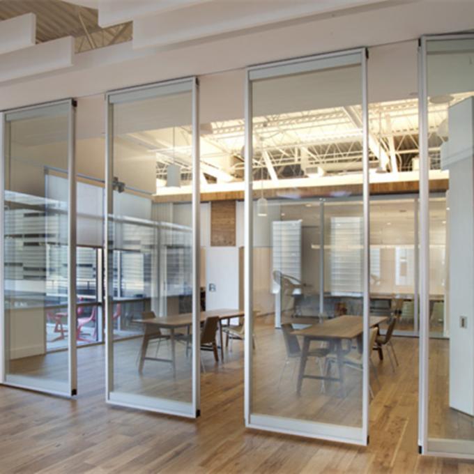 Office Glass Sliding Partition Walls Bathroom Glass Partition For Conference Room 0