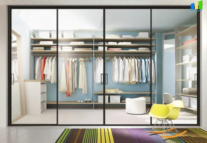 Office Glass Soundproof Double Glazed Sliding Doors For Room 2