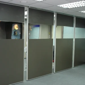 Office Movable Partition Walls Accordion Commercial Aluminium Profile