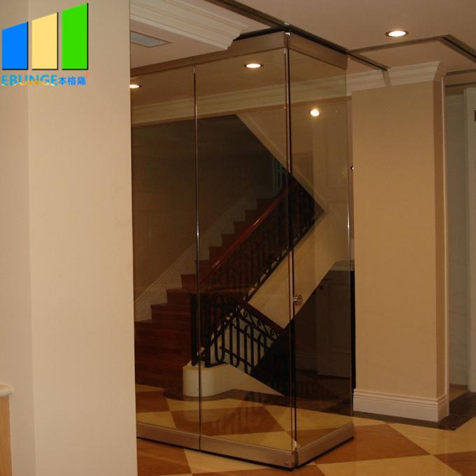 Office Movable Partition Walls Glass Folding Glass Door Exterior Frameless Glass Sliding Door 0