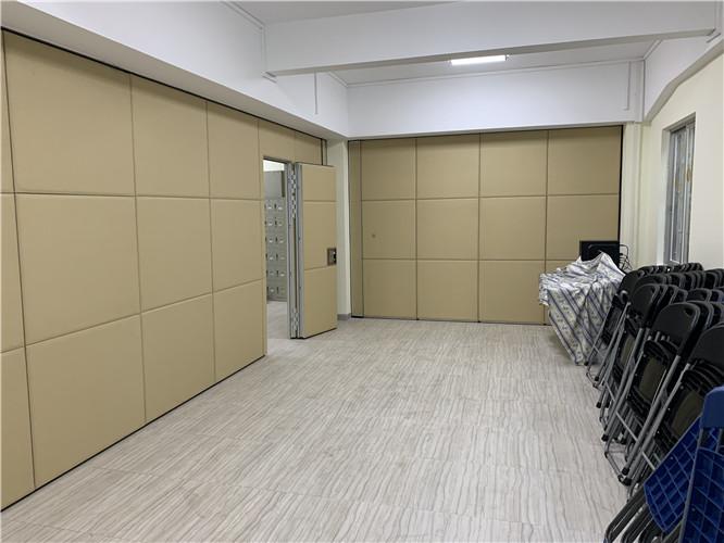 Office Room Acoustic Soft Cover Both Side Movable Sliding Partition Wall 0
