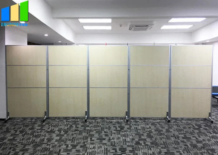 Office Room Division Folding Partition Walls With Wheels For Hotel Space Dividing