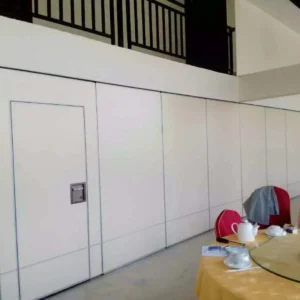 Office Singapore Wooden Partition Wall , Interior Movable Sliding Folding Doors