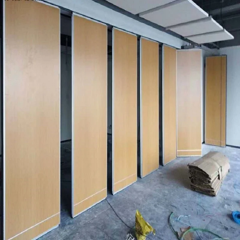 Office Sliding Mobile Removable Room Partition Acoustical Room Dividers For Conference Room