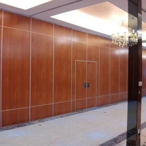 Office Sound Proof Partition Wall , Melamine Surface Sliding Folding Acoustic Room Dividers