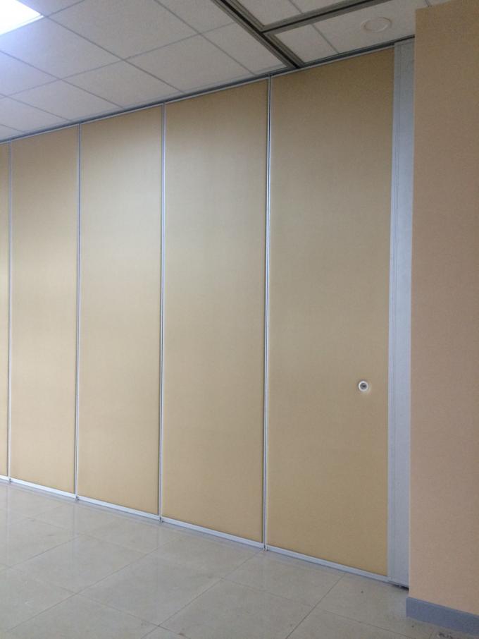 Office Sound Proof Partition Wall , Melamine Surface Sliding Folding Acoustic Room Dividers 0