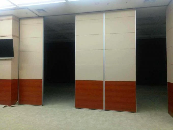 Operable Hotel Sound Proof Sliding Folding Partitions Movable Walls 6 Meters Height 2