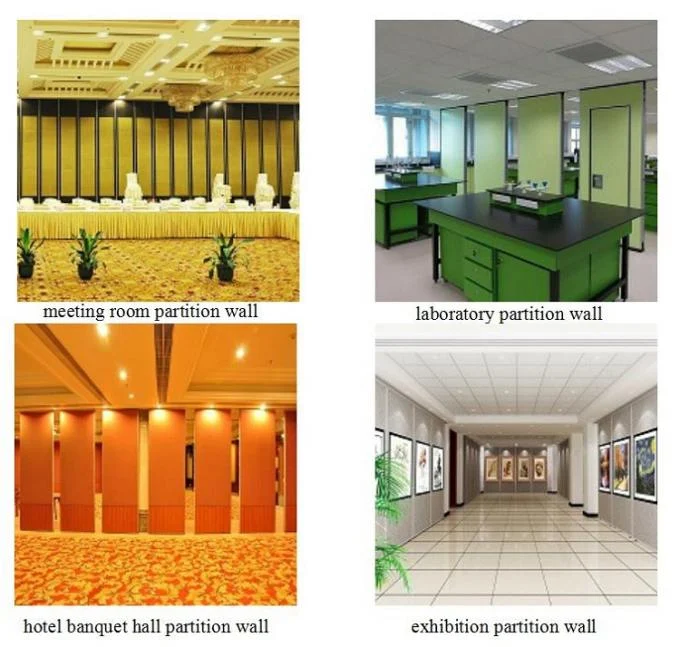 Operable Office Partition Walls / Aluminium Track Rollers Interior Folding Sliding Doors 1
