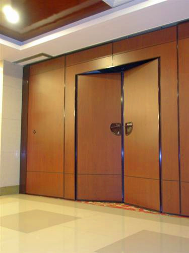 Operable Room Division Hotel Sound Proof Partition Wall Aluminium Frame 1