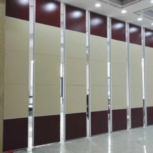 Operable Wall Sliding Aluminium Track Folding Sound Proof Partitions For Ballroom