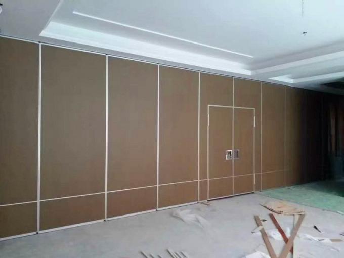 Panel Height 4m Classroom Sound Proof Room Dividers Top Hanging System Movable Track Roller 0