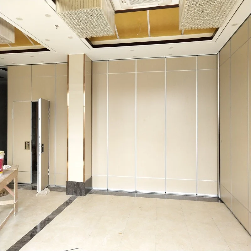 Philippines Operable Wall System Wood Sliding Folding Acoustic Partitions For Conference Hall