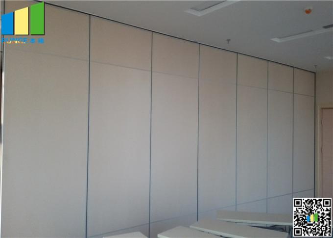 Plywood / Gypsum Wooden Hanging Sliding Partition Walls Bare Finish 3