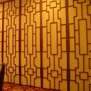 Plywood Museum Folding Sound Dampening Panels , Sound Proof Partition Walls For Exhibition