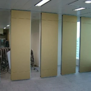 Portable Soundproof Banquet Hall Sliding Partition Walls / Hanging Room Dividers