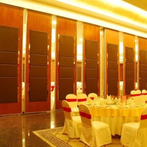 Acoustic Insulation Aluminum Frame Folding Partition Walls Customizable Movable Partition Walls
