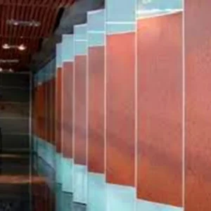 Pu Leather Surface Movable Room Divider / Gymnasium Or Restaurant Partition Wall