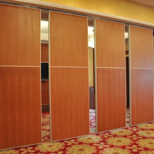 Red Fireproof Partition Wall Acoustic Diffuser Panels For Exhibition Halls
