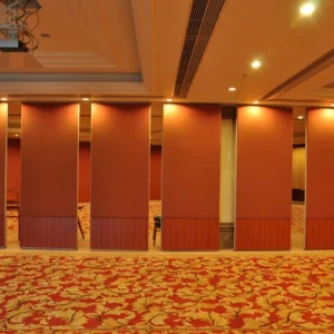 Red Plaster Move Walls Wooden Partition In Living Room For Conference Rooms