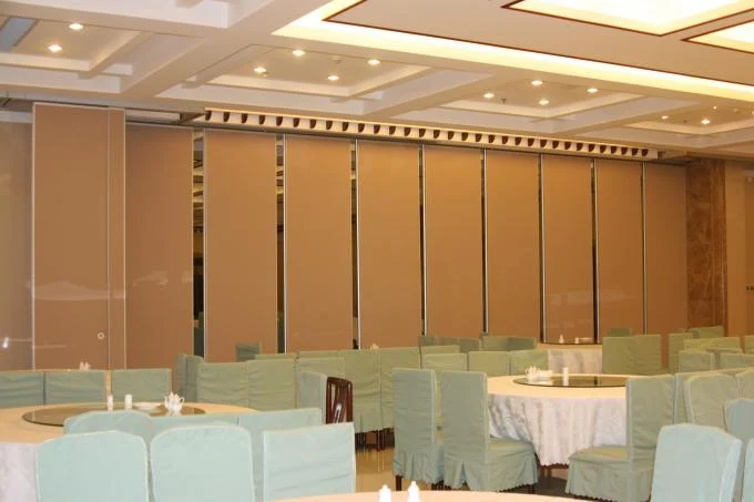 Red Sliding Folding Partitions Movable Walls For Exhibition Place 1