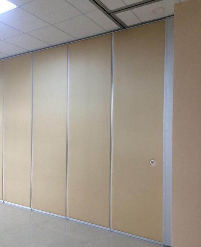 Removable Banquet Hall Sliding Partition Walls , Melamine Surface Wood Interior Room Dividers 1