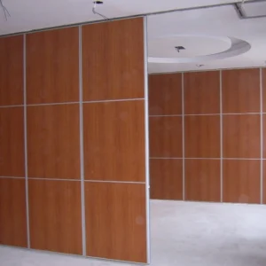 Removable Singapore Office Sound Proof Partitions , Wooden Sliding Doors