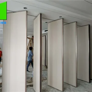 Removable Soundproof 65mm Thick Office Sliding Folding Partition Wall Divider