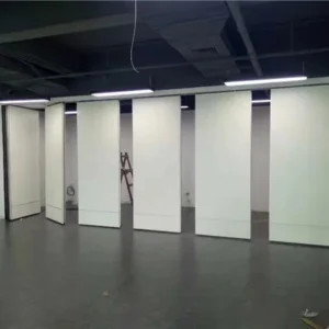 Restaurant Folding Partition Walls , Multi Color Wooden Movable Panel Soundproof Room Dividers