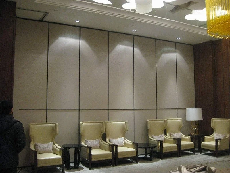 Restaurant Folding Sound Proof Partitions with Sliding Track Wheels / Aluminium Frame