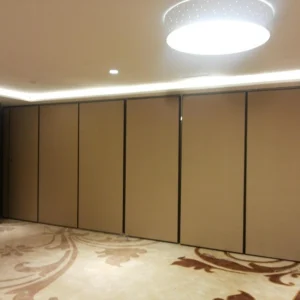 Restaurant Folding Sound Proof Partitions with Sliding Track Wheels / Aluminium Frame