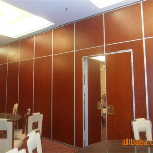Restaurant Interior Acoustic Movable Partition Walls Single roller