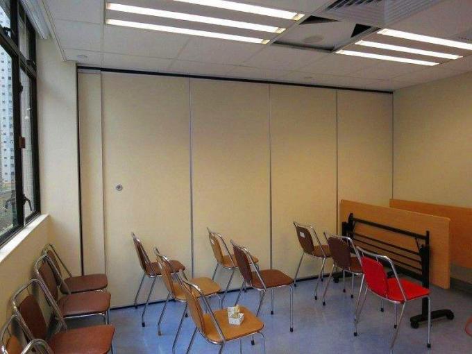 Restaurant Movable Sound Proof Walls Leather Surface Aluminium Profile Hanging System 1