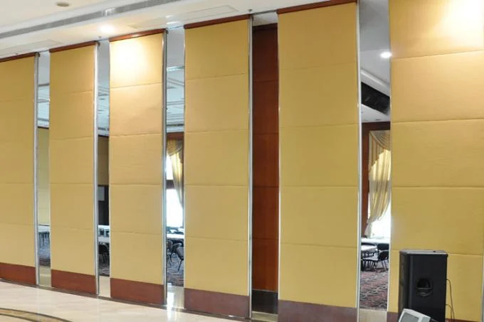 Restaurant Retractable Screen Acoustic Room Dividers Folding Sliding Floor to Ceiling 2