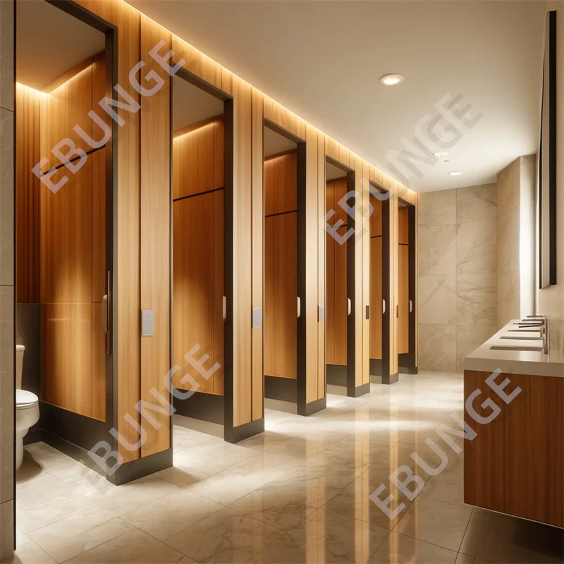 Restroom Dividers Support Customized Commercial Bathroom Partition Durable Scratch and Impact Resistant Toilet Partition Wall