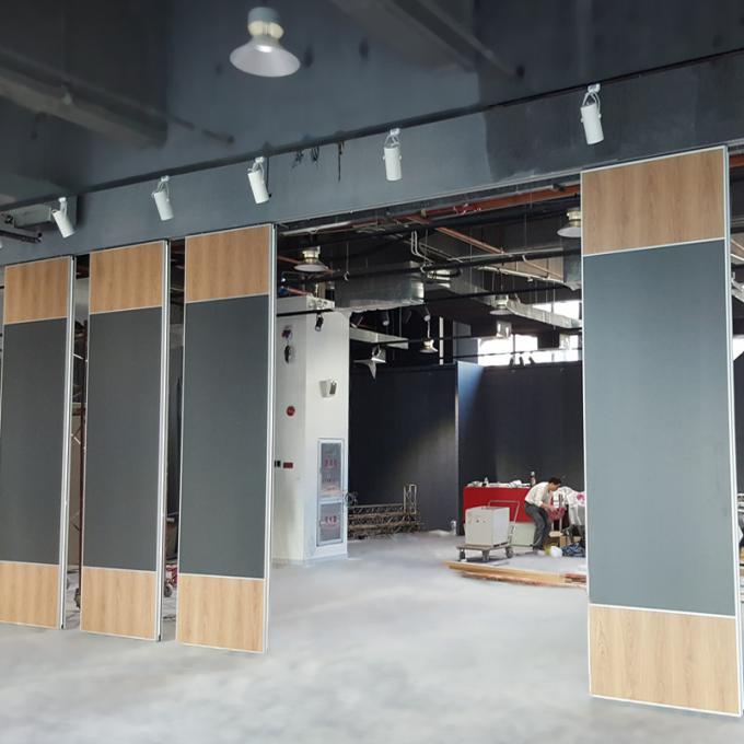 Retractable Temporary Operable Sound Proof Sliding Partition Walls Panel Width 500 mm 0
