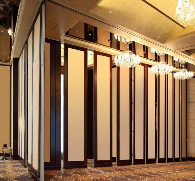 Retractable Temporary Operable Sound Proof Sliding Partition Walls Panel Width 500 mm 2