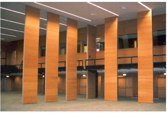 Room Partition Wall , Office Operable Partition Wall 85MM Melamine Panel 1