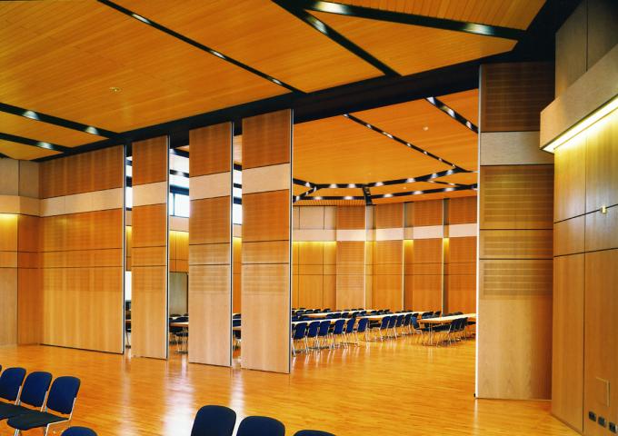 School Movable Partition Walls / No Floor Track Sliding Room Divider Wall 2